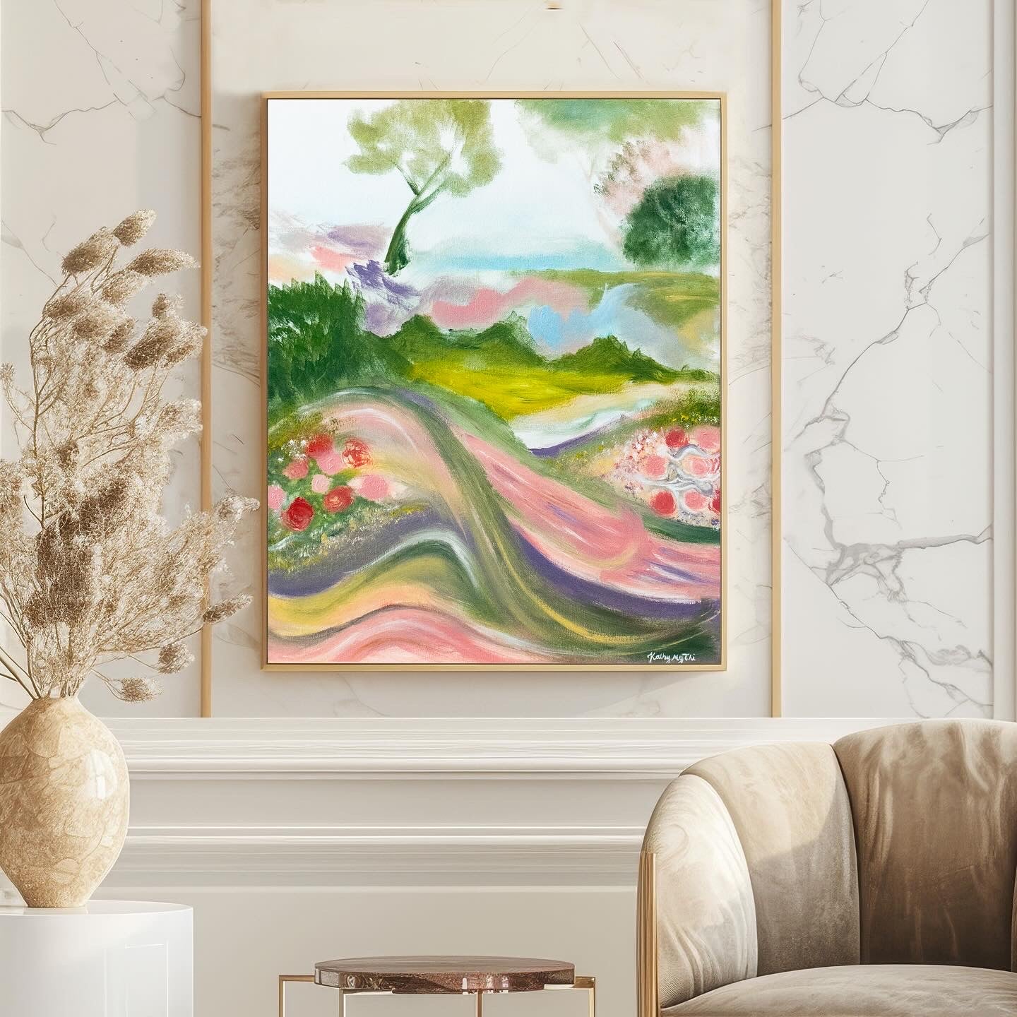 Pastel Rolling Hills