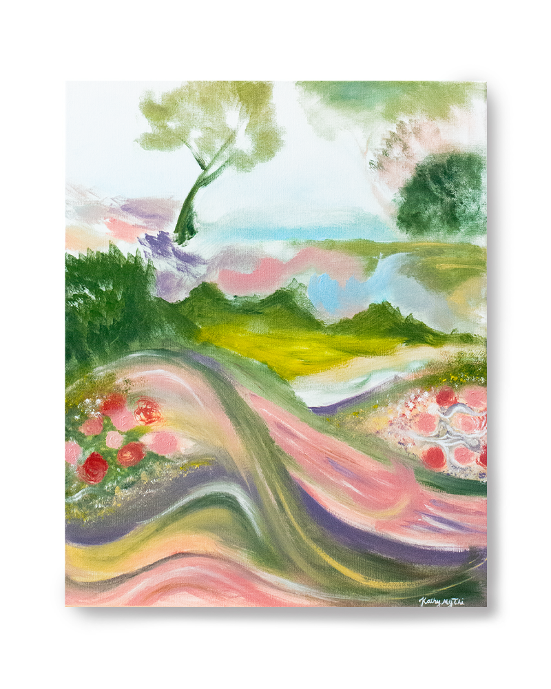 Pastel Rolling Hills Print