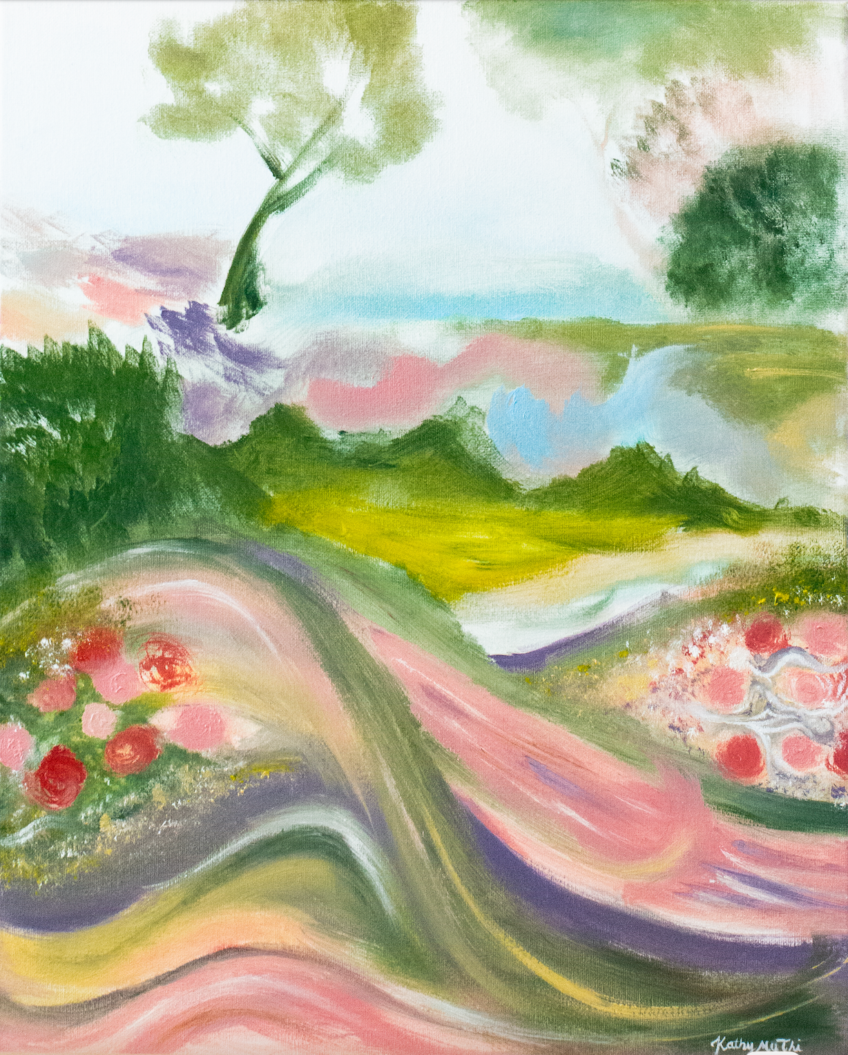 Pastel Rolling Hills Print