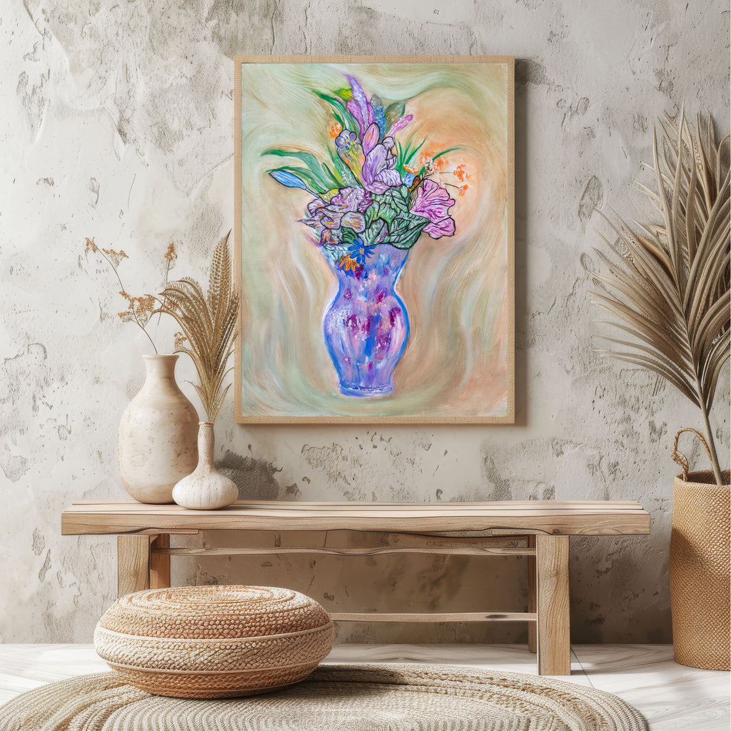 Flowers In Tropical Summer Print