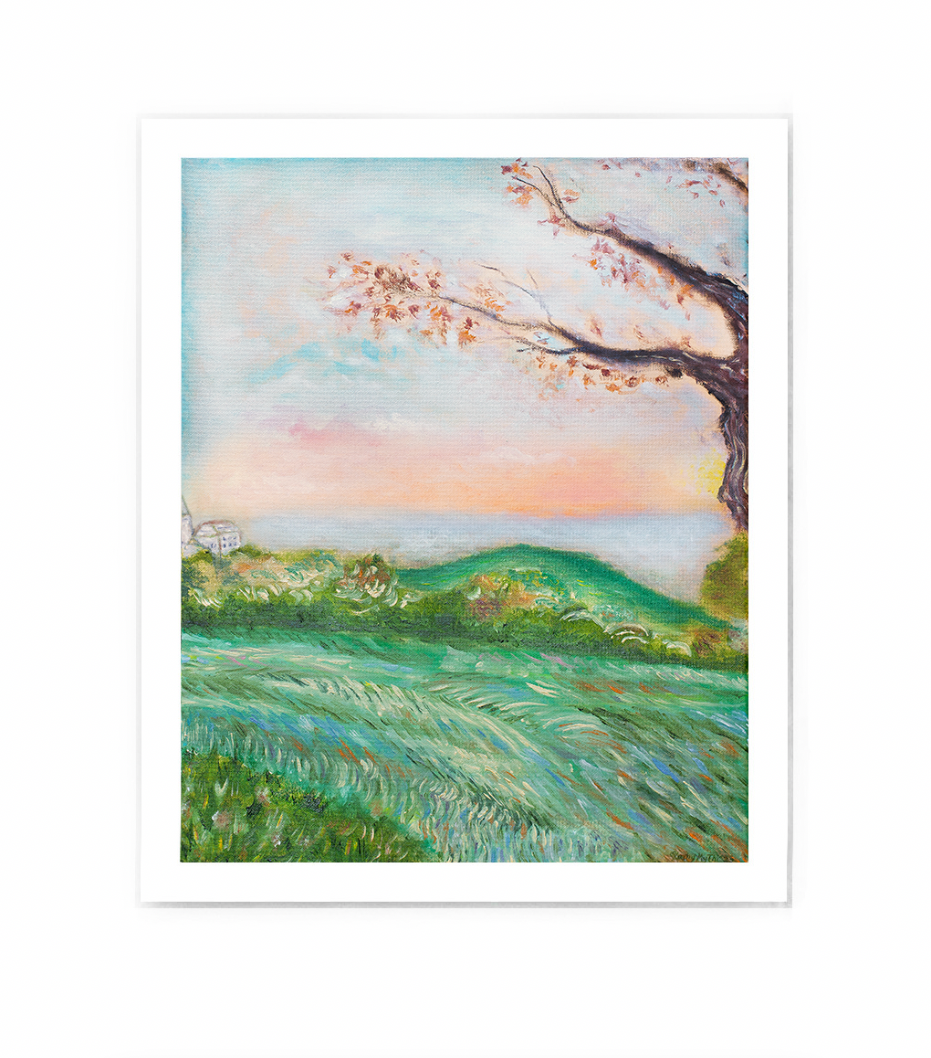 Sitting On A Hill Print