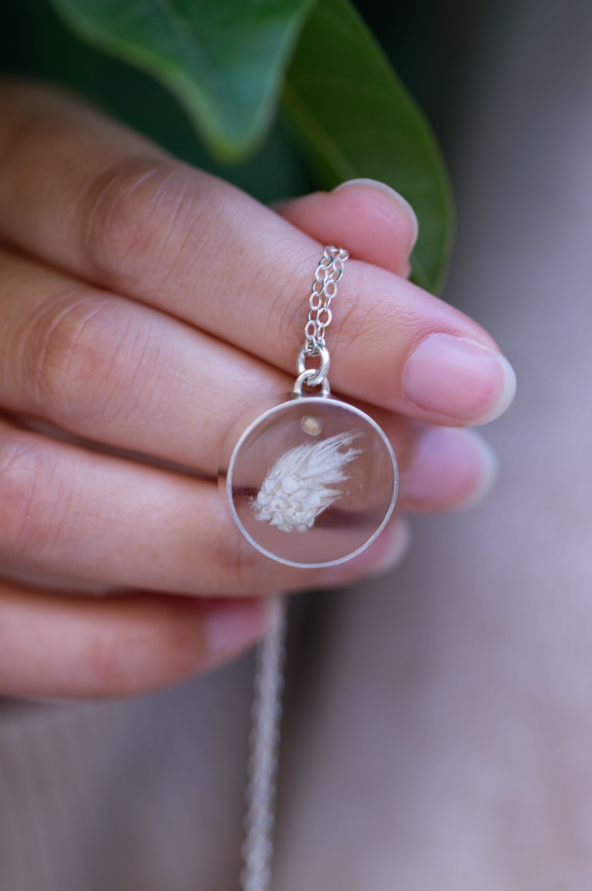 Leaf Wing Seed Necklace